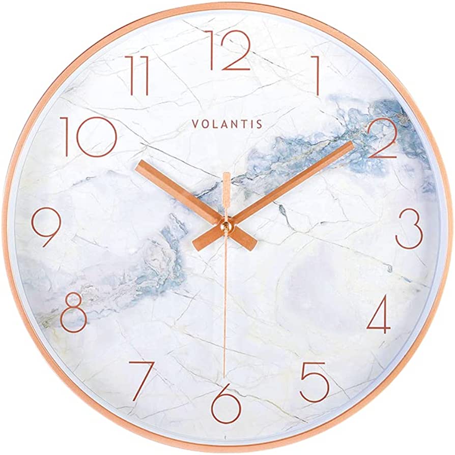 White Marble Clock 